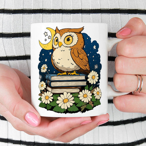Book Owl Mug