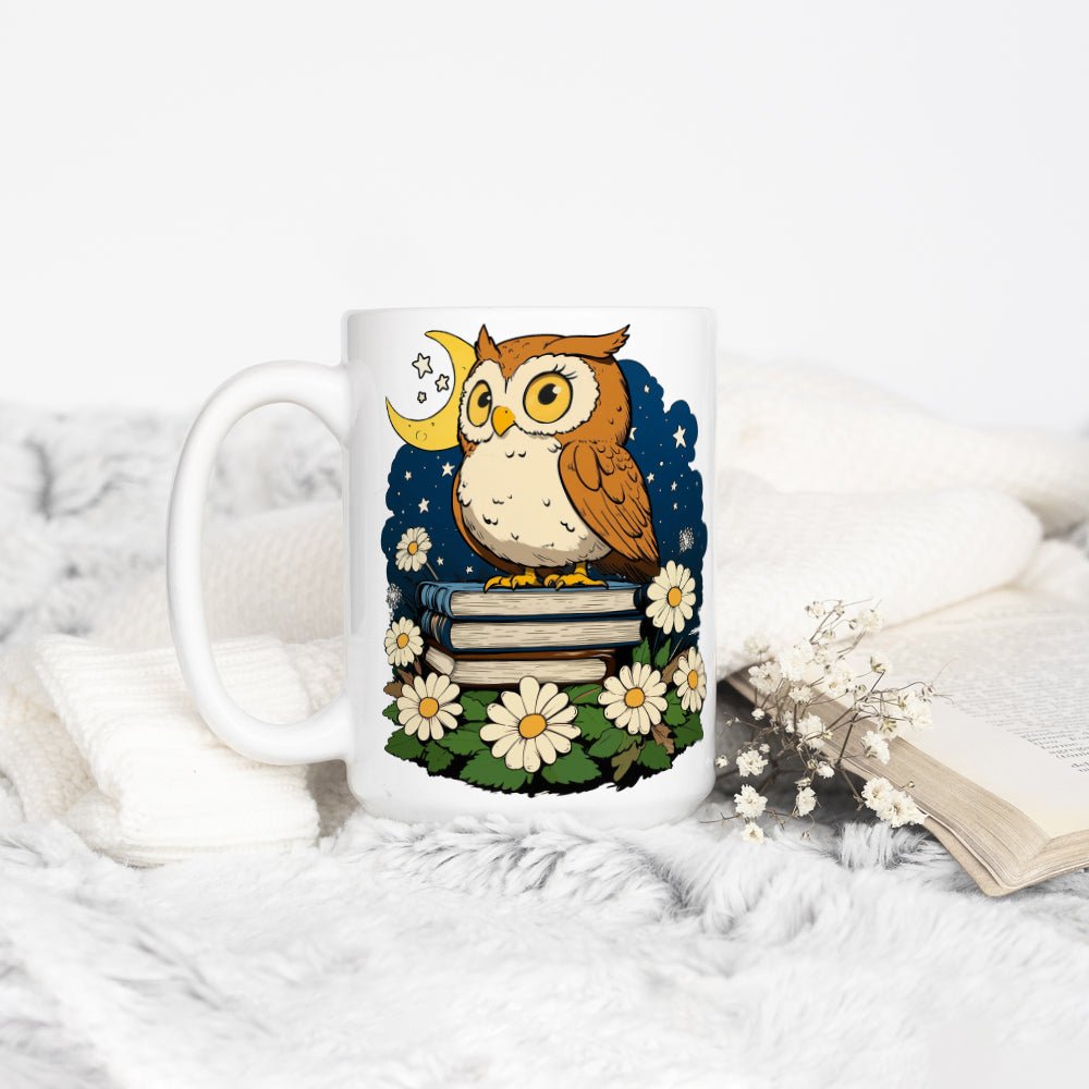 Book Owl Mug