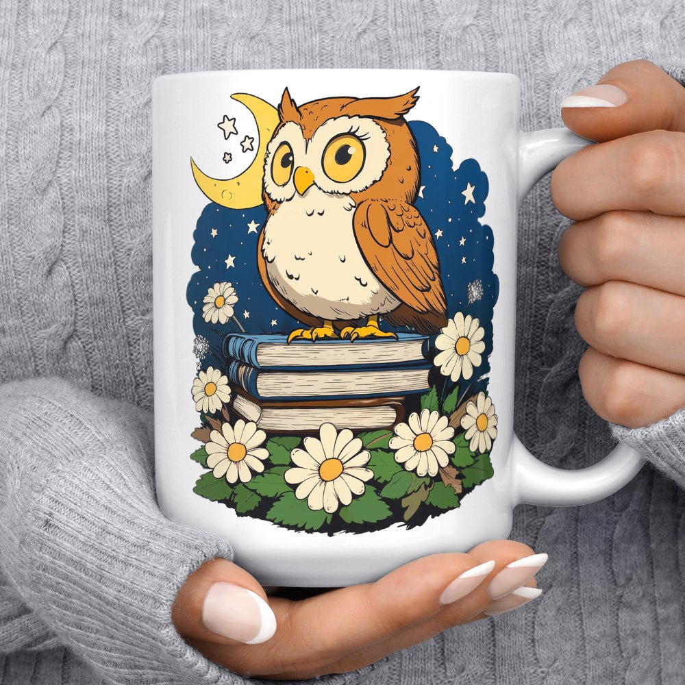 Book Owl Mug