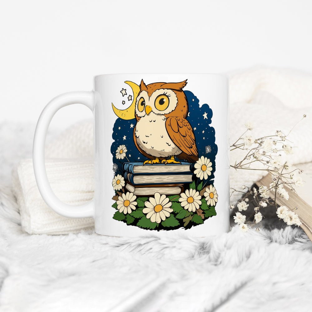Book Owl Mug