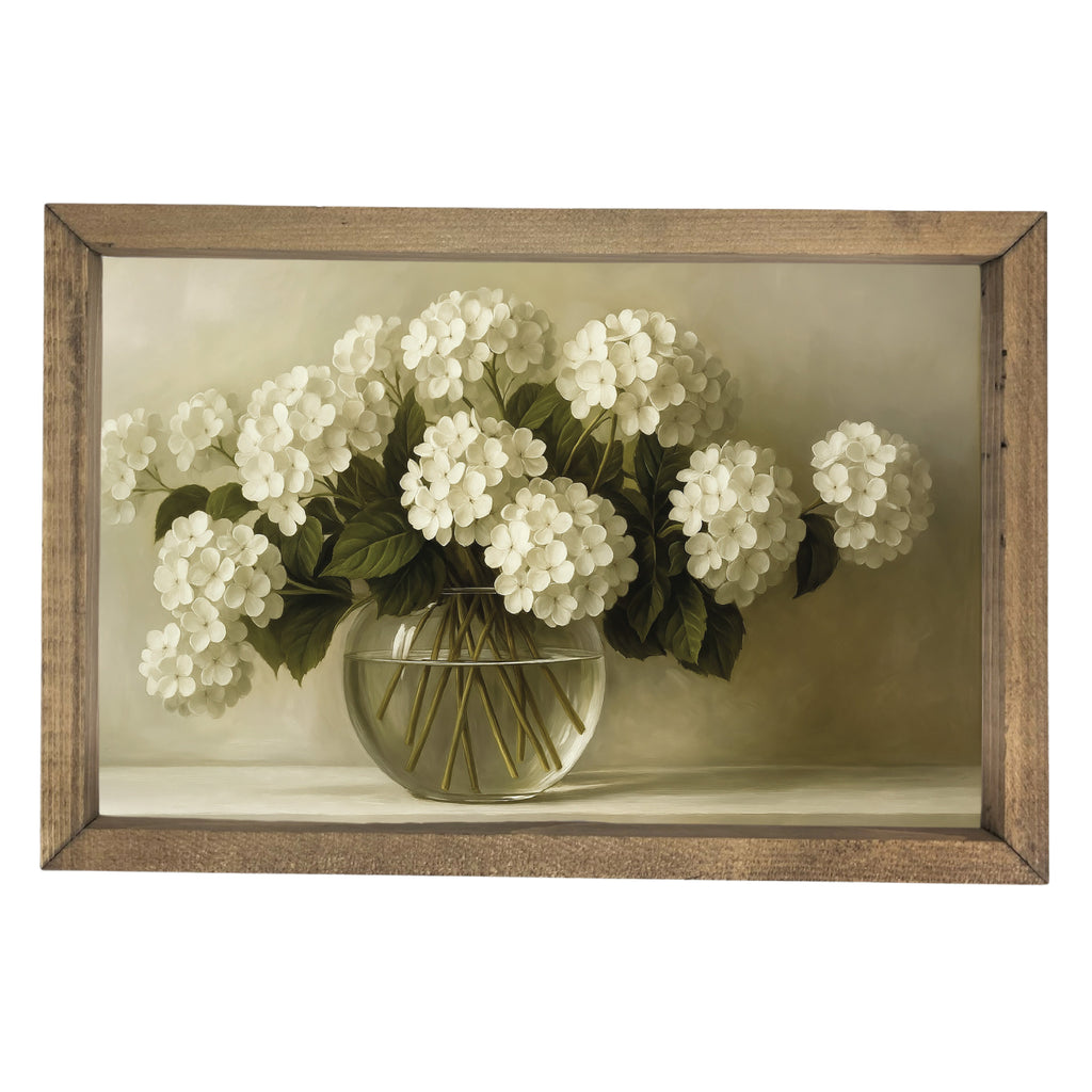 Hydrangea Vase Framed Art